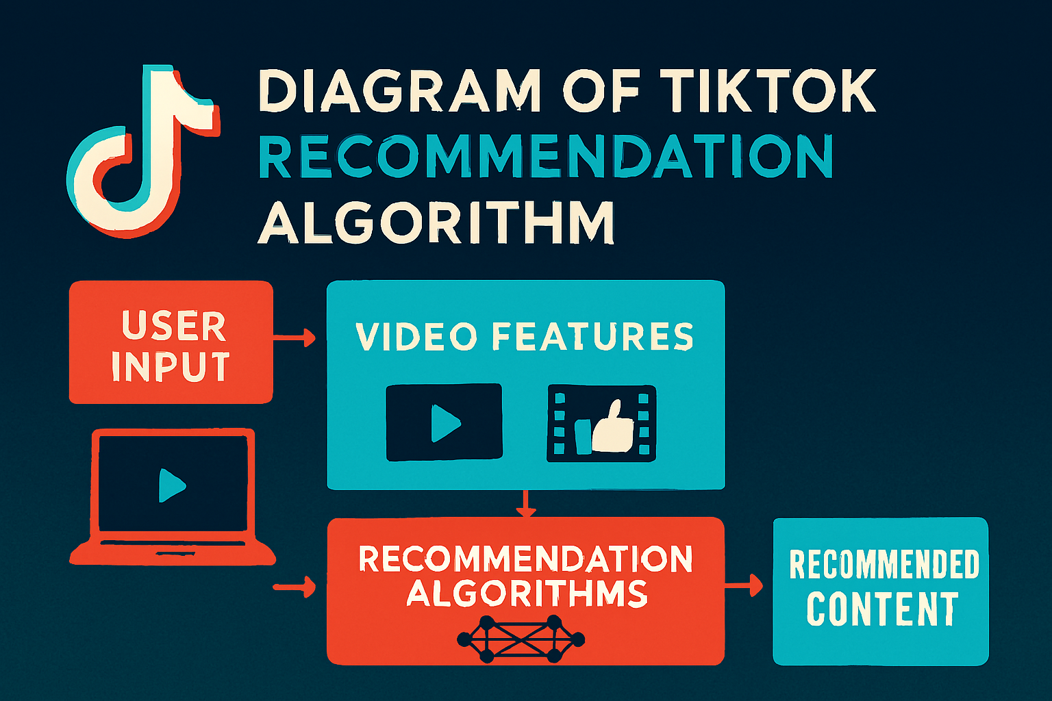 Diagram of TikTok recommendation algorithm